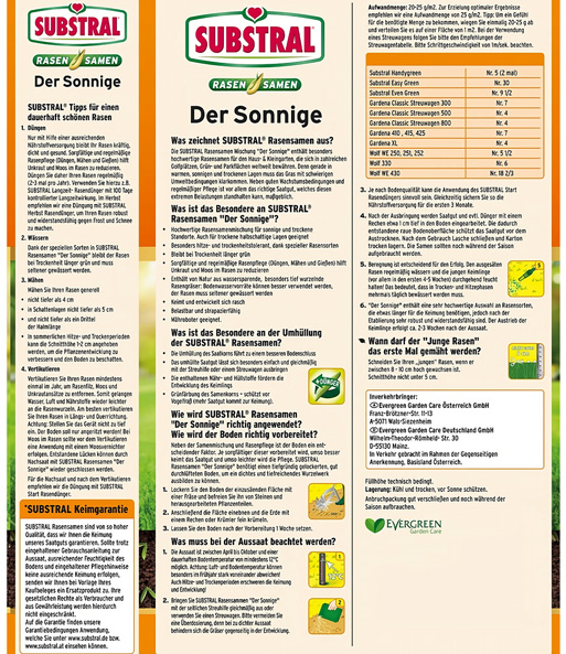 SUBSTRAL® Rasensamen 'Der Sonnige'