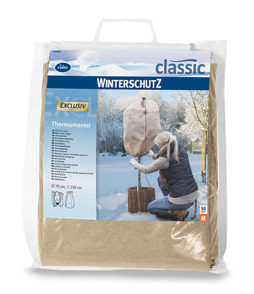 Winterschutz Thermomantel beige M 150xØ70cm