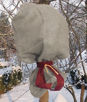 Winterschutz-Jutesack 'Grau' 80x60 cm