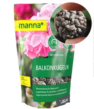 25 Langzeit-Dünger Kugeln für Balkon & Terrasse