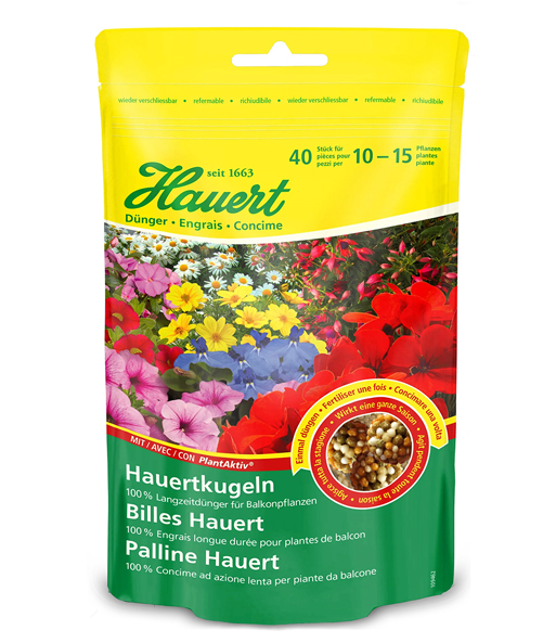 40 Langzeitdünger-Kugeln für Balkon & Terrasse