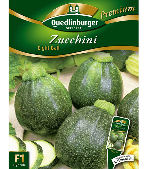 Zucchini 'Eight Ball' F1