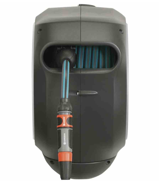 GARDENA® Wand-Schlauchbox RollUp S 15 m weiß