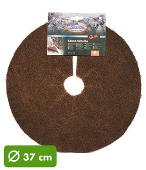 Kokos-Abdeckscheibe 37 cm dunkelbraun