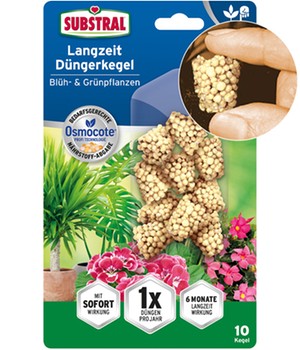 Substral® Langzeit Düngerkegel Blüh- und Grünpflanzen