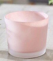 Glas-Übertopf ø 14,5 cm 'Soft Pink'