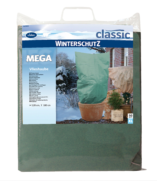 Winterschutz Mega Vlieshaube XL dunkelgrün