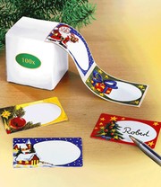Weihnachts Geschenk-Aufkleber 100 St.