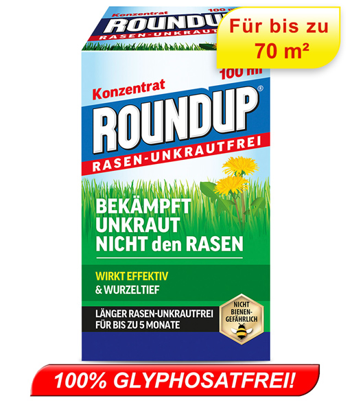 Roundup Rasen Unkrautfrei 100 Ml Herbizide Unkrautvernichter