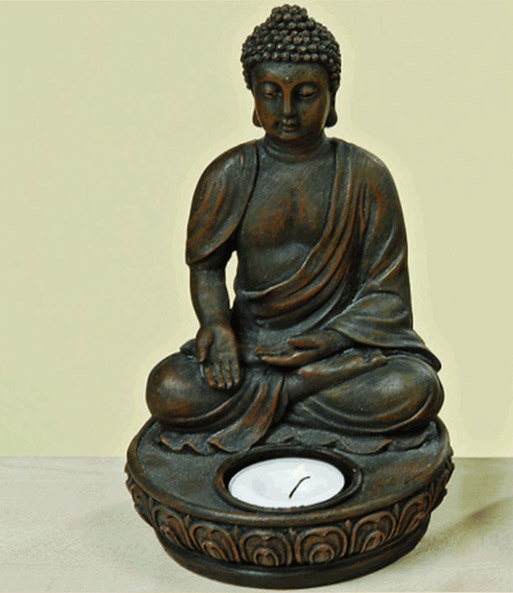Teelichthalter 'Buddha'