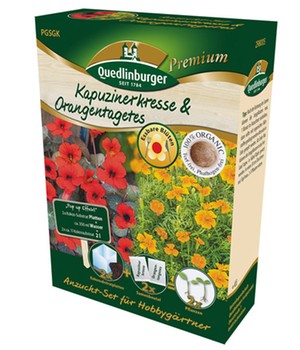 Anzuchtset 'Kapuzinerkresse & Orangentagetes'