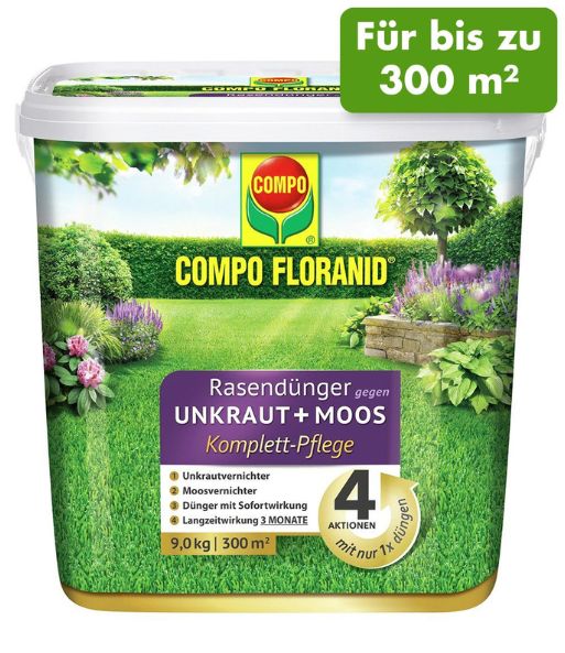 COMPO® FLORANID® Rasendünger gegen Unkraut + Moos