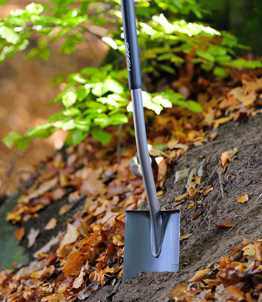 Fiskars® Telescopic Gärtnerspaten, spitz