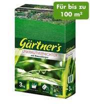Rasen-Dünger mit Unkraut-Vernichter