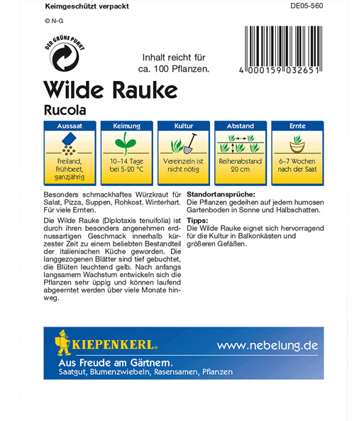 Rucola 'Wilde Rauke'