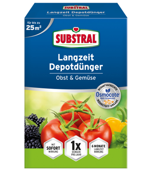 SUBSTRAL® Langzeit Depotdünger Obst & Gemüse