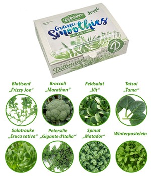 Grüne Smoothies Saatgut-Box