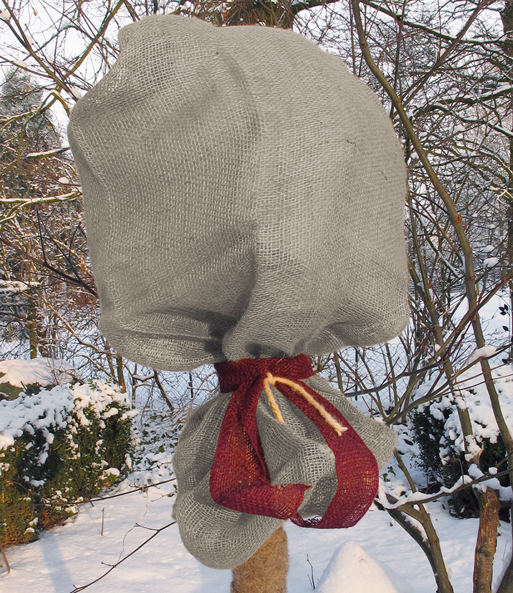 Winterschutz-Jutesack 'Grau' 80x60 cm